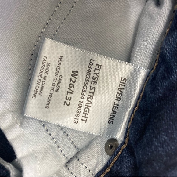 Silver Jeans Womens 30x32 Blue Elyse Skinny Stretch Low Rise Denim Y2K - Picture 5 of 9